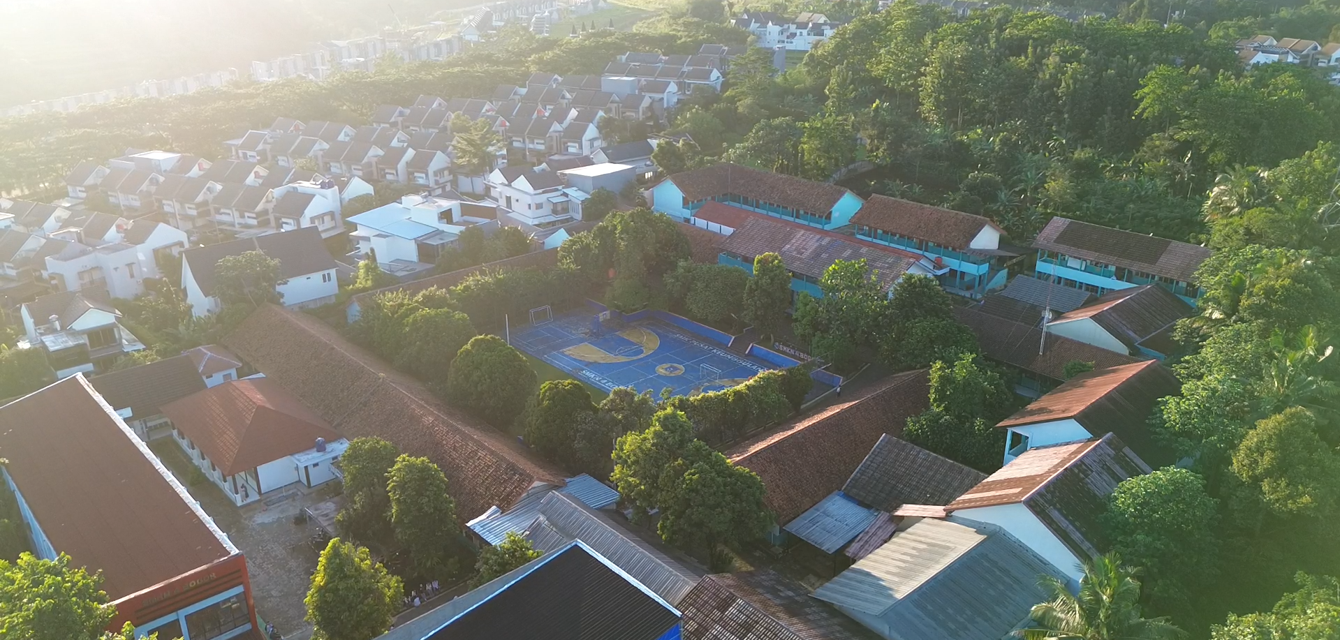Pemandangan udara SMKN 4 Bogor